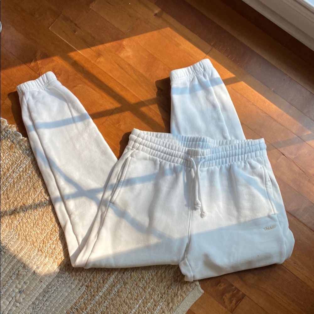 White Kids Jogger Pants